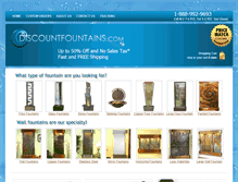 Tablet Screenshot of discountfountains.com
